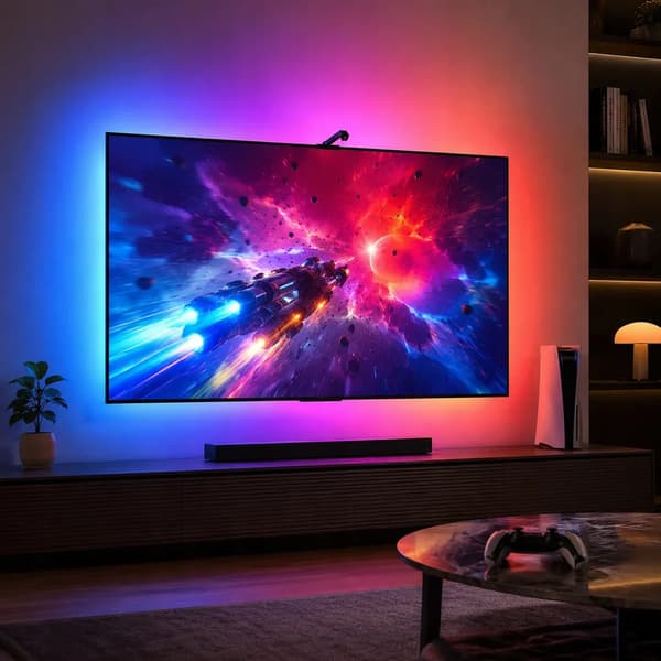 Ambient LED Strip for TV og skjerm 45-60 tommer Smart bakgrunnsbelysning
