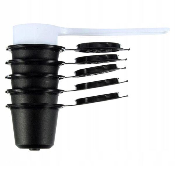 Återanvändbara Kaffekapslar Nespresso, 5-pack svart