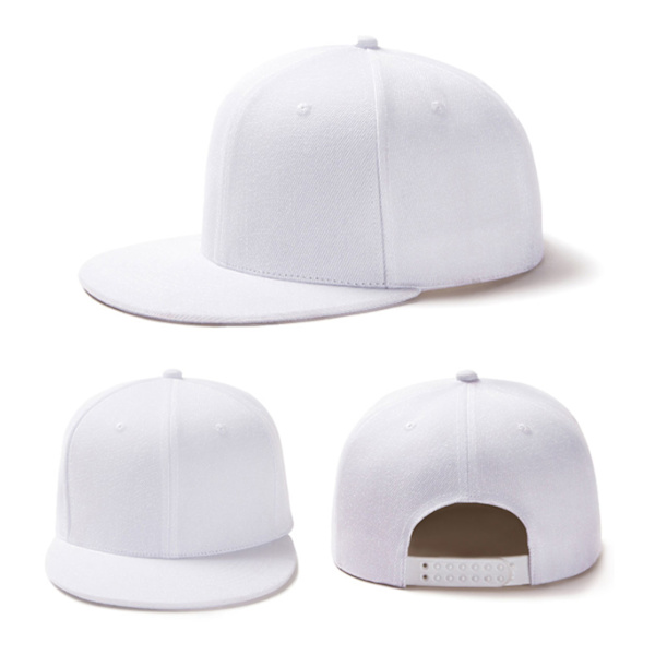 Hvid Cap Snapback med spænde hvid one size