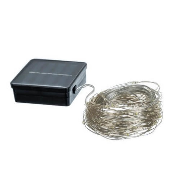 Solcell Ljusslinga 15m IP44 gul