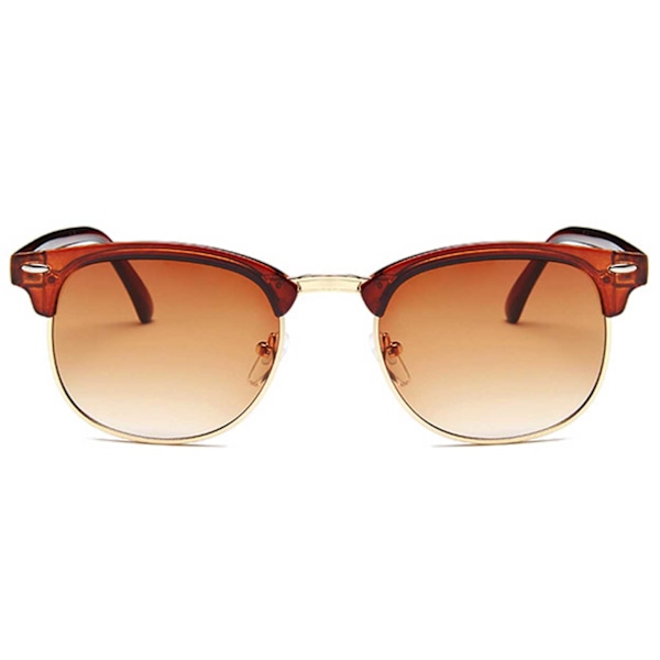 Brown Clubmaster solbriller Brown Glass + Senile String brun