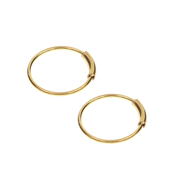 2-pack Gold Fake Piercing Ears Lip Nose Ring Septum Lip Ring guld