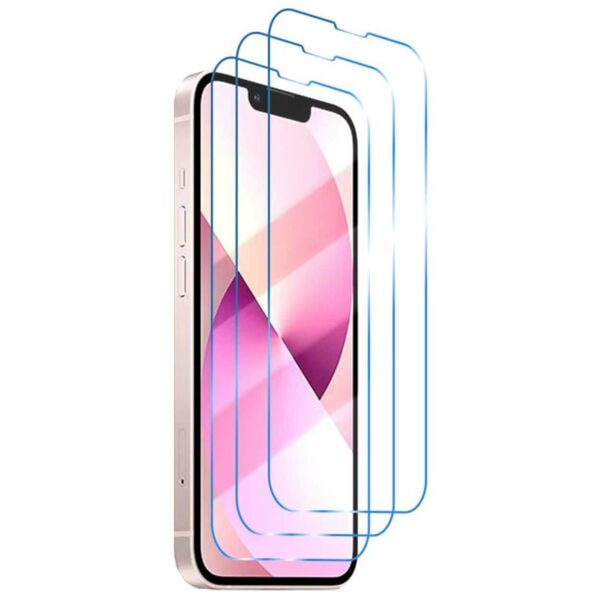 3-pack iPhone 12 Pro Max Screen Protector HD Tempered Glass Display Cover gjennomsiktig