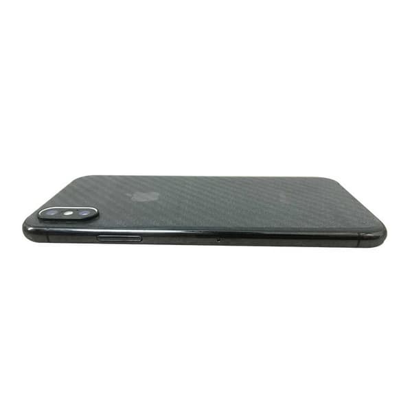 iPhone XS MAX Carbon Fiber Vinyl Skin Wrap Tilbage gennemsigtig