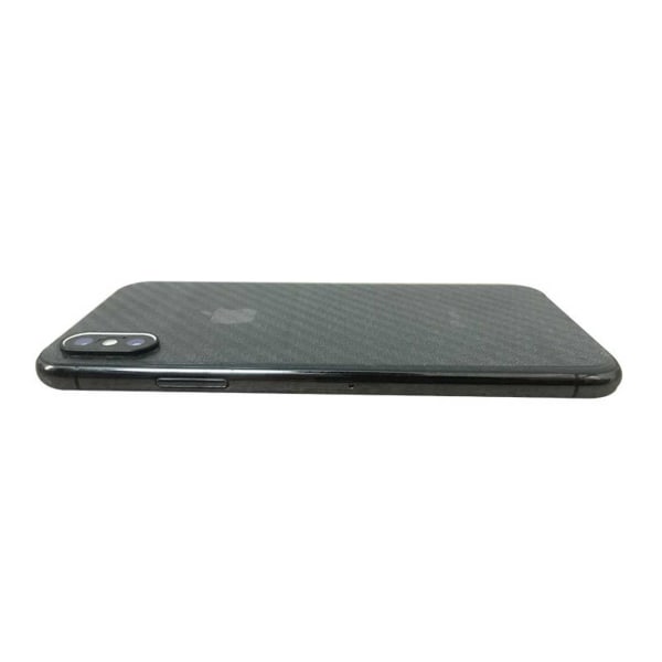 iPhone XS Max hiilikuituvinyyli ihon kääre takaisin läpinäkyvä