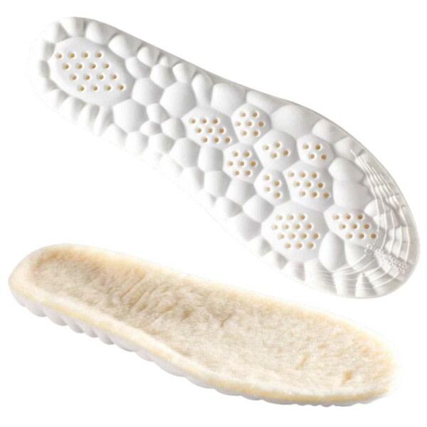 Furry Warm Insole Boost Material - EUR 45-46 hvit