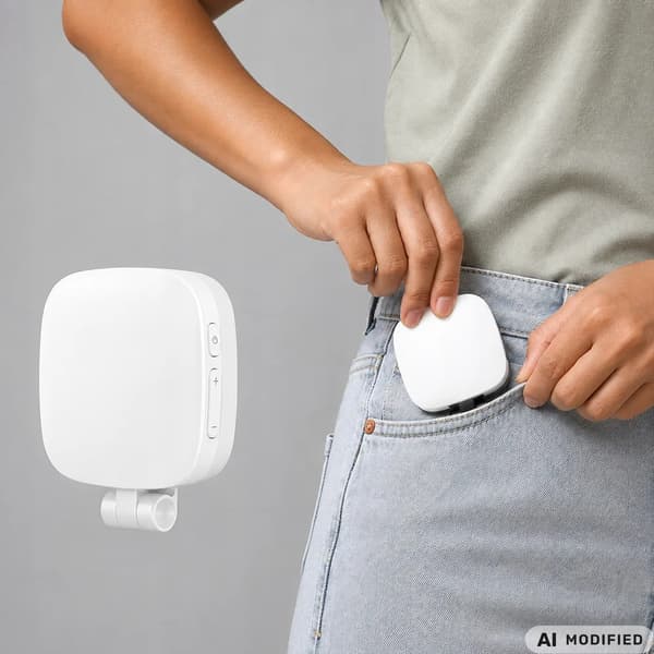 LED-lampe med speil - Magnetisk MagSafe Mobilbelysning