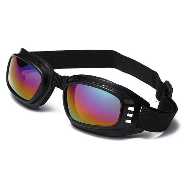 Motorcykelglasögon Retro MC - Svart Färgat Glas svart