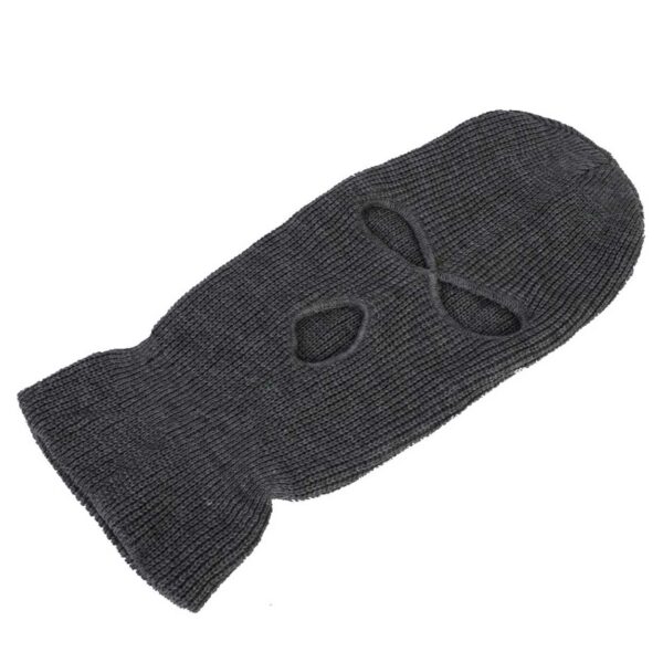 Balaklava Ski Mask Robber Hat Dark Grey grå