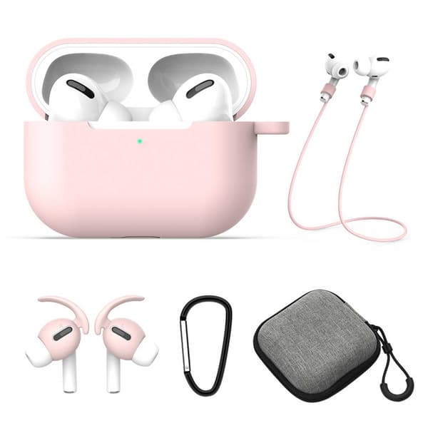 AirPods Pro Case Calcinal Earhooks taske 5-i-1 lyserød pink