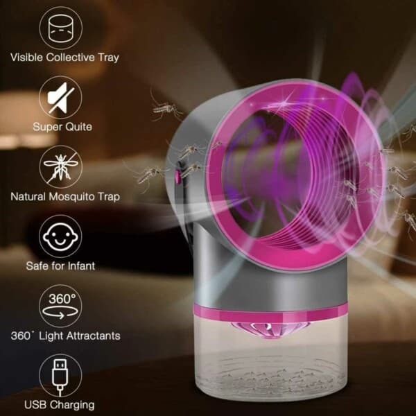 Mygfangere UV Mosquito Killer Insect Killer USB grå