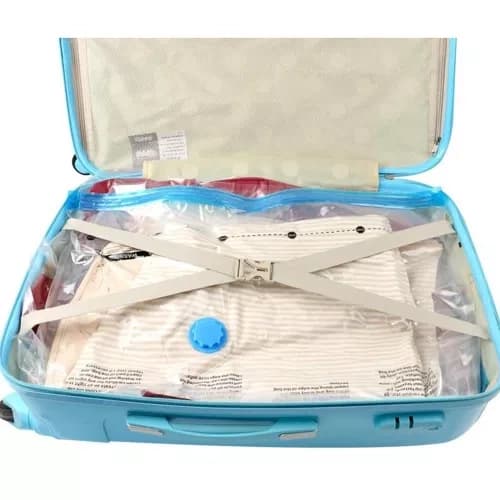 10-Pack Vakuumpåsar för Förvaring - 4 Olika Storlekar transparent