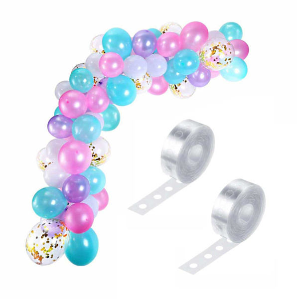 2 -Pack -yhtye ilmapallo -tyttöpallolallo tyttöbändille - 5m läpinäkyvä