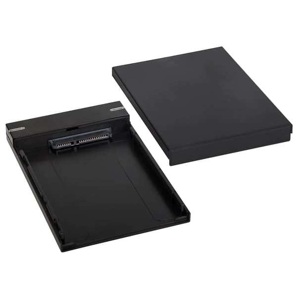 Hårddiskkabinett 2,5 tum USB 3.0 för SATA SSD och HDD – Verktygsfri Montering Svart