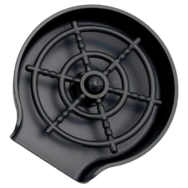 Glassskyll for vask utendørs kjøkken - automatisk disk for glass svart