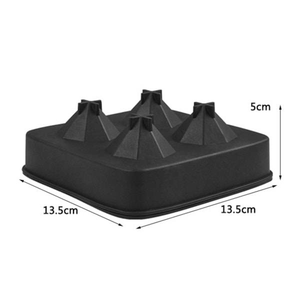 Silikon Isform Diamant Isbitsform svart