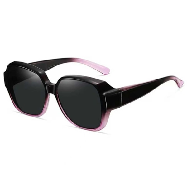 Polarized Suncovers Solbriller Over Glasses Sort/lilla sort