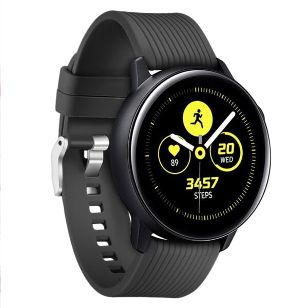 Galaxy Watch -rannekoru 20 mm 4/5 40/42/44/45/46 mm musta musta