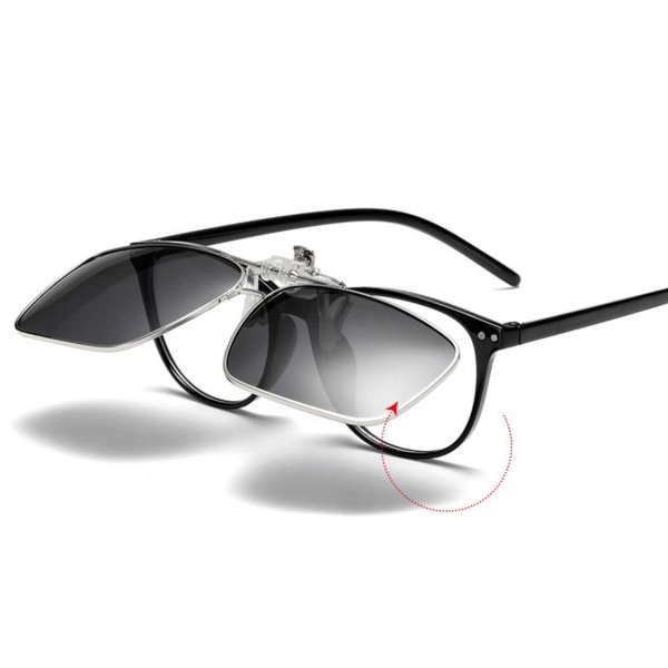 Flip Up Metal Clip-on aurinkolasit Flip Up hopea hopea