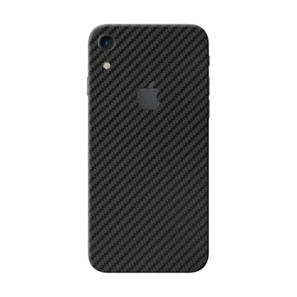 3-pack iPhone XR Kolfiber Vinyl Skin Wrap Baksida transparent