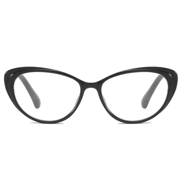 Pegede Sort Cat Eye Reading Glasses Strength 3.0 Briller sort