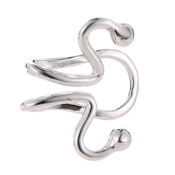 Fake Helix Tragus Piercing Öron Örhänge Ear Cuff utan Hål Silver silver