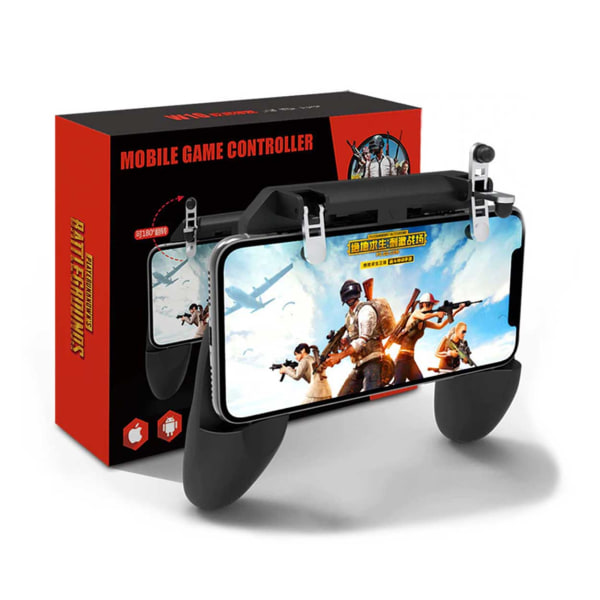 Universal Smartphone Spelkontroll Gamepad Grip Mobil PUBG svart