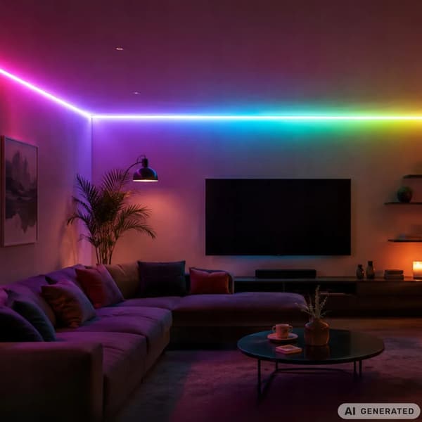 RGBIC 360° Neon LED Strip 5m med Bluetooth och App
