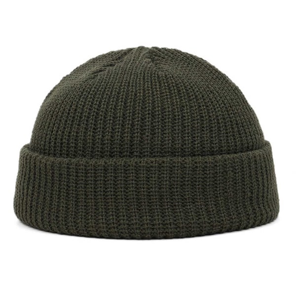 Green Sot Hat Winter Hat Ribbed Hat Fisherman Hat grøn