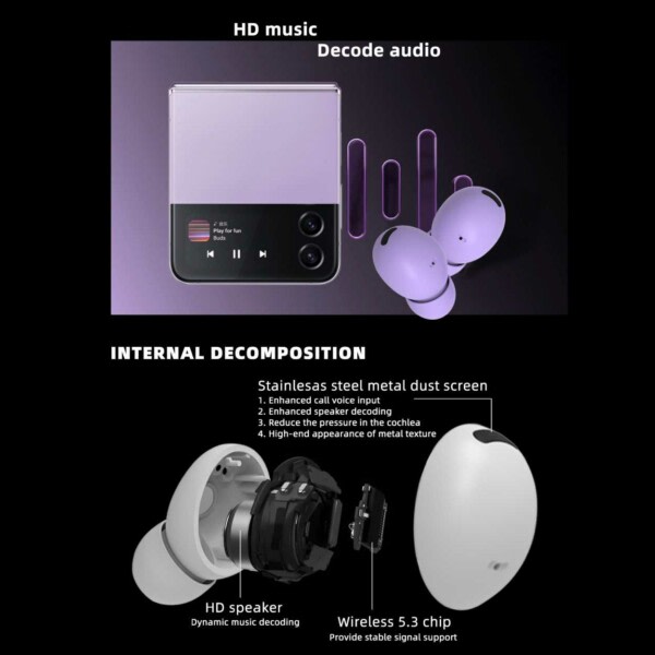 C9 Pro Wireless Bluetooth -hodetelefoner TWS 5.3 Hvit hvit