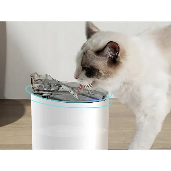 Vandfontæne til Kat & Hund – Automatisk vandskål på 2,2 L med bevægelsessensor