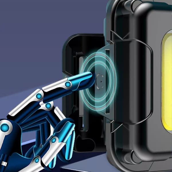 Kevyt Mini LED Otsalamppu Juoksuun COB musta