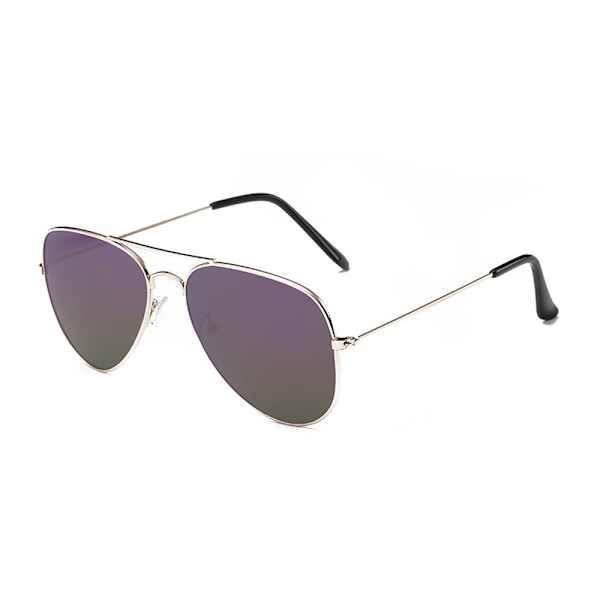 Solbriller pilot aviator forskjellige glass + senil ledning gull