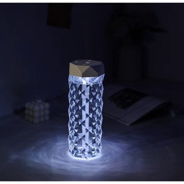 Aroma Diffuser Luftfuktare 2-i-1 RGB Nattlampa Kristall