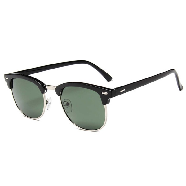 Sort klubmaster solbriller grønt glas sort