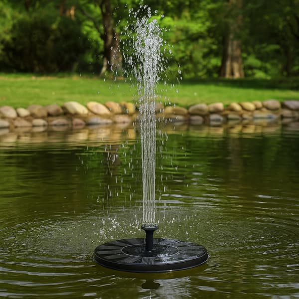 Solfontene 16 cm – Flytende solcellefontene for dam & fuglebad