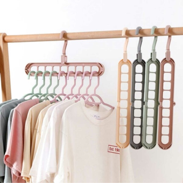 Multi Hangers for garderobe - klær kleshengere for ekstra plass grå