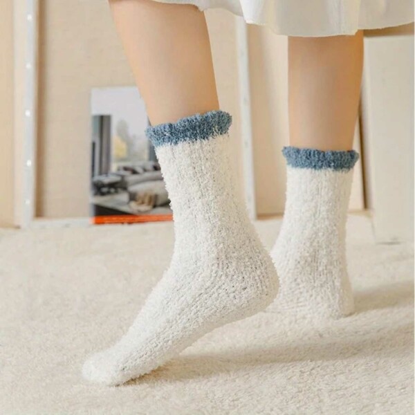 Lurviga Raggsockor - Plysch Varm Fleece Grön grön