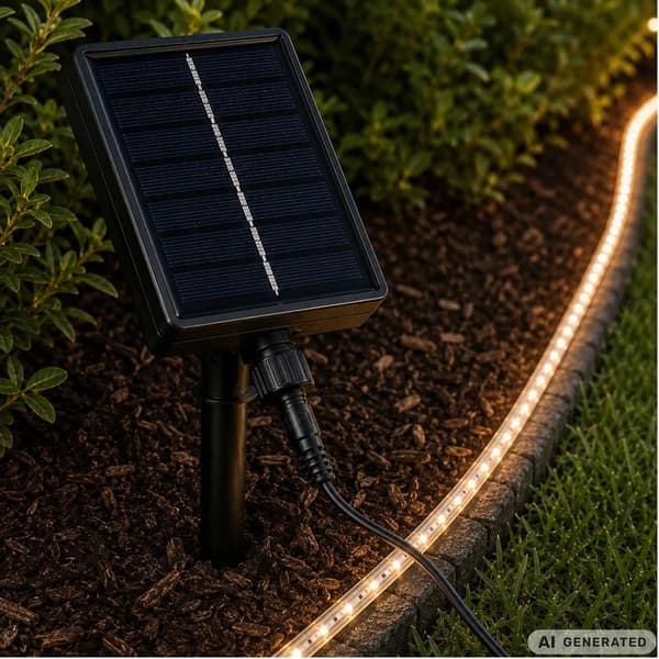 Solar LED Strip 5m IP65 Vedenpitävä kaukosäätimellä