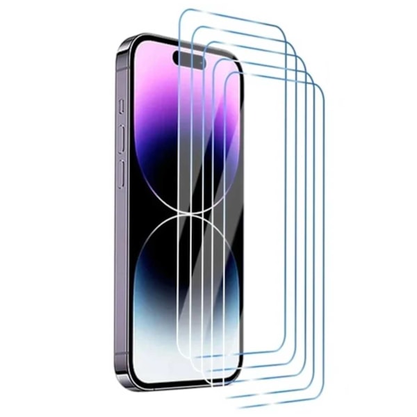 5-Pack iPhone 16 Pro Full Coverage Karkaistu lasi näytönsuoja HD läpinäkyvä