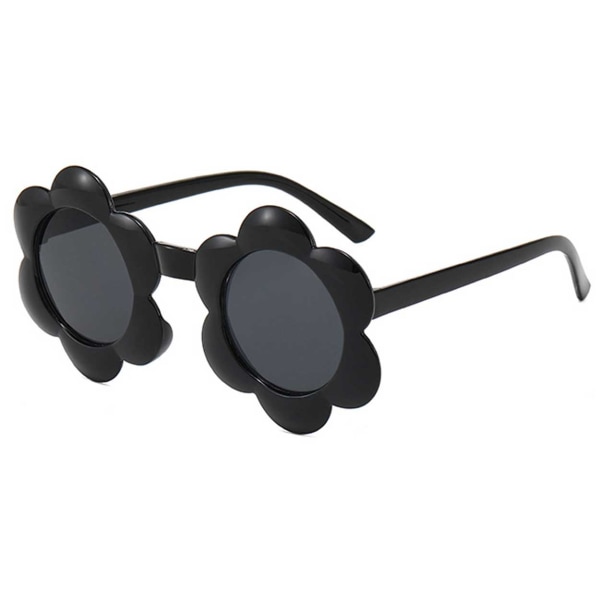 Små solbriller til børn - Børns solbriller blomst - sort sort