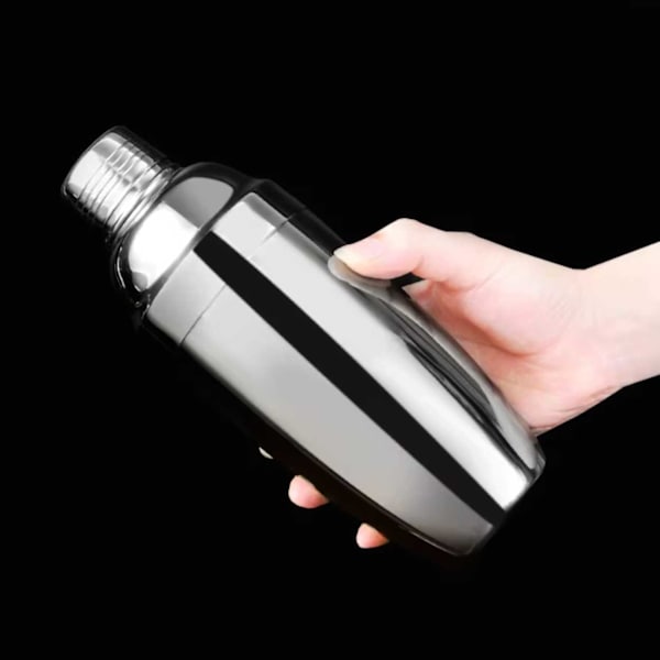 Cocktail shaker rustfrit stål 750ml sølv