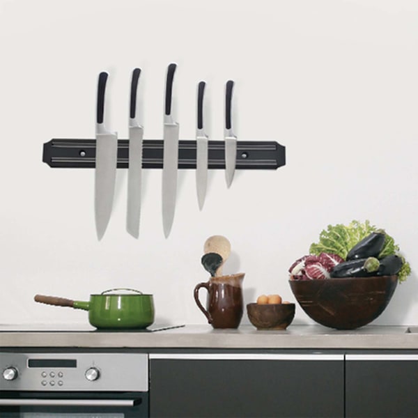 Magnetlist for kniver 32,5 cm svart