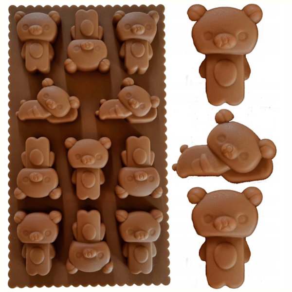 Silikonform Teddy Bear Nallebjörnar Bakform