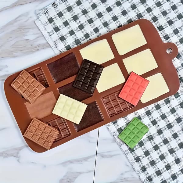 Silikon Chokoladeform Mini Chokoladebarer Slik Bagning