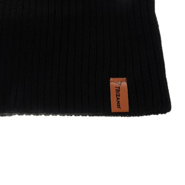 Talvisetti 3-in-1 | Hattu, putkihuivi ja hanskat Unisex musta