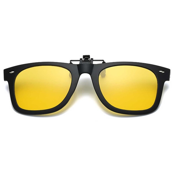 Klip -på solbriller Wayfarer - Gul nattsyn gul