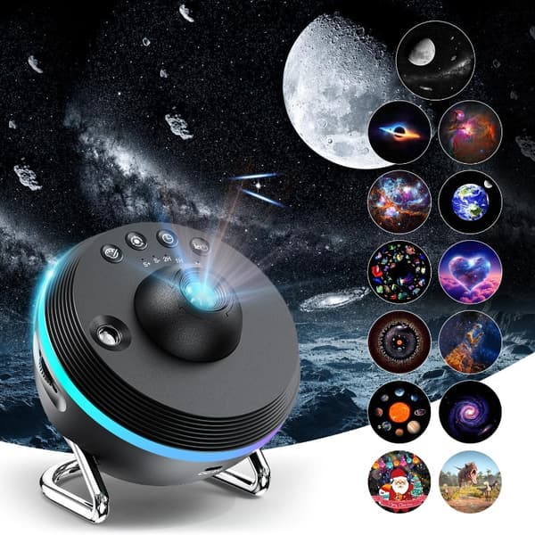 2025 4K LED Planetarium med Galakse og Stjernehimmel svart