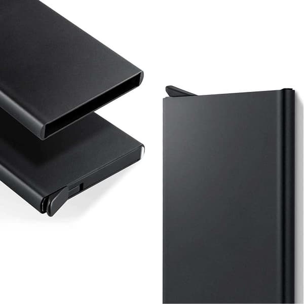 Metal Pop-Up Card Holder med RFID Shelter Silver sølv