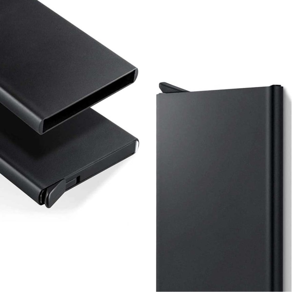 Metall Pop-up Korthållare med RFID Skydd Grå grå